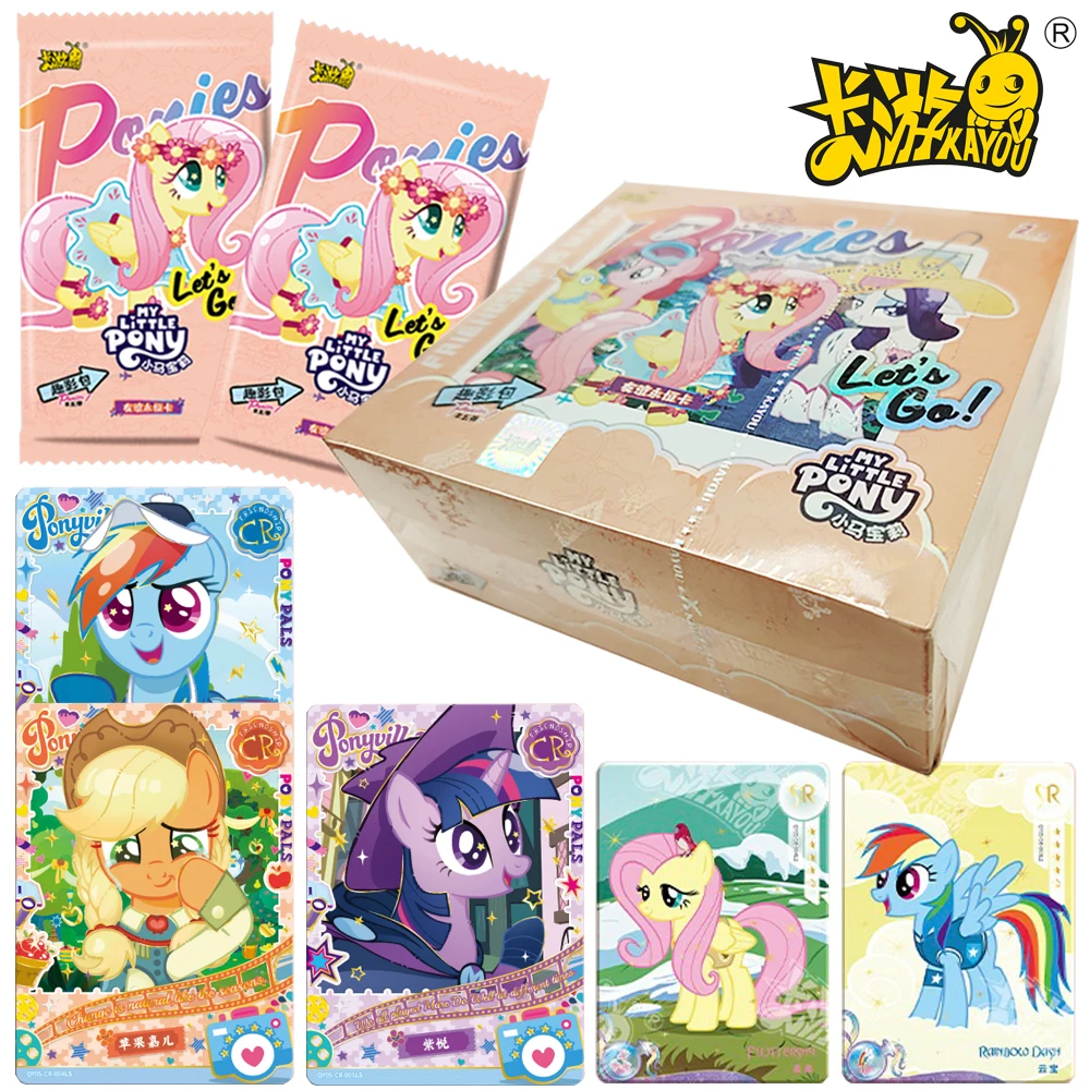 

Оригинальная коллекционная карта Kayou My Little Pony American Animation Scootaloo Apple Bloom Sweetie Belle, карта с персонажем, подарок для девочки