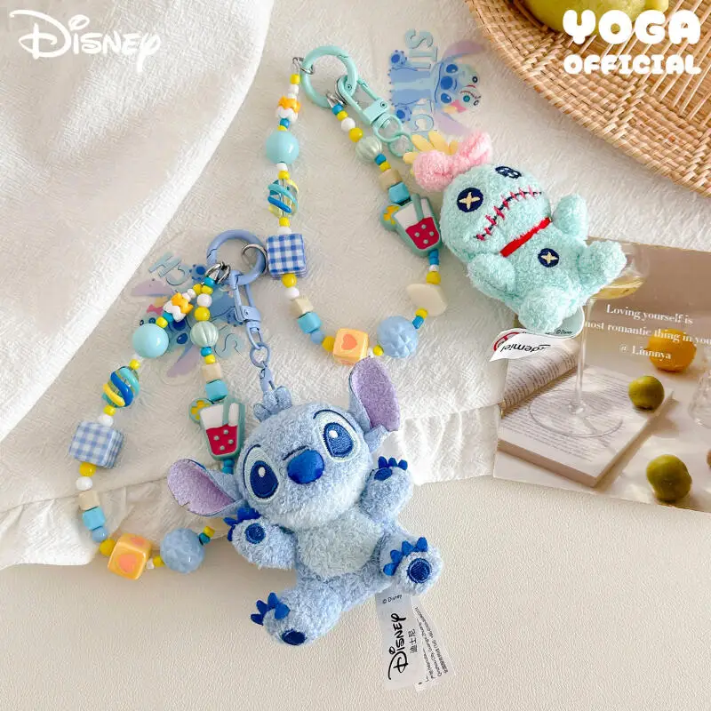 Kawaii Disney Lilo & Stitch Knuffels Mobiele Keten Creatieve Rugzak Paar Hanger Sleutelhanger Meisje Verjaardagscadeau Accessoires