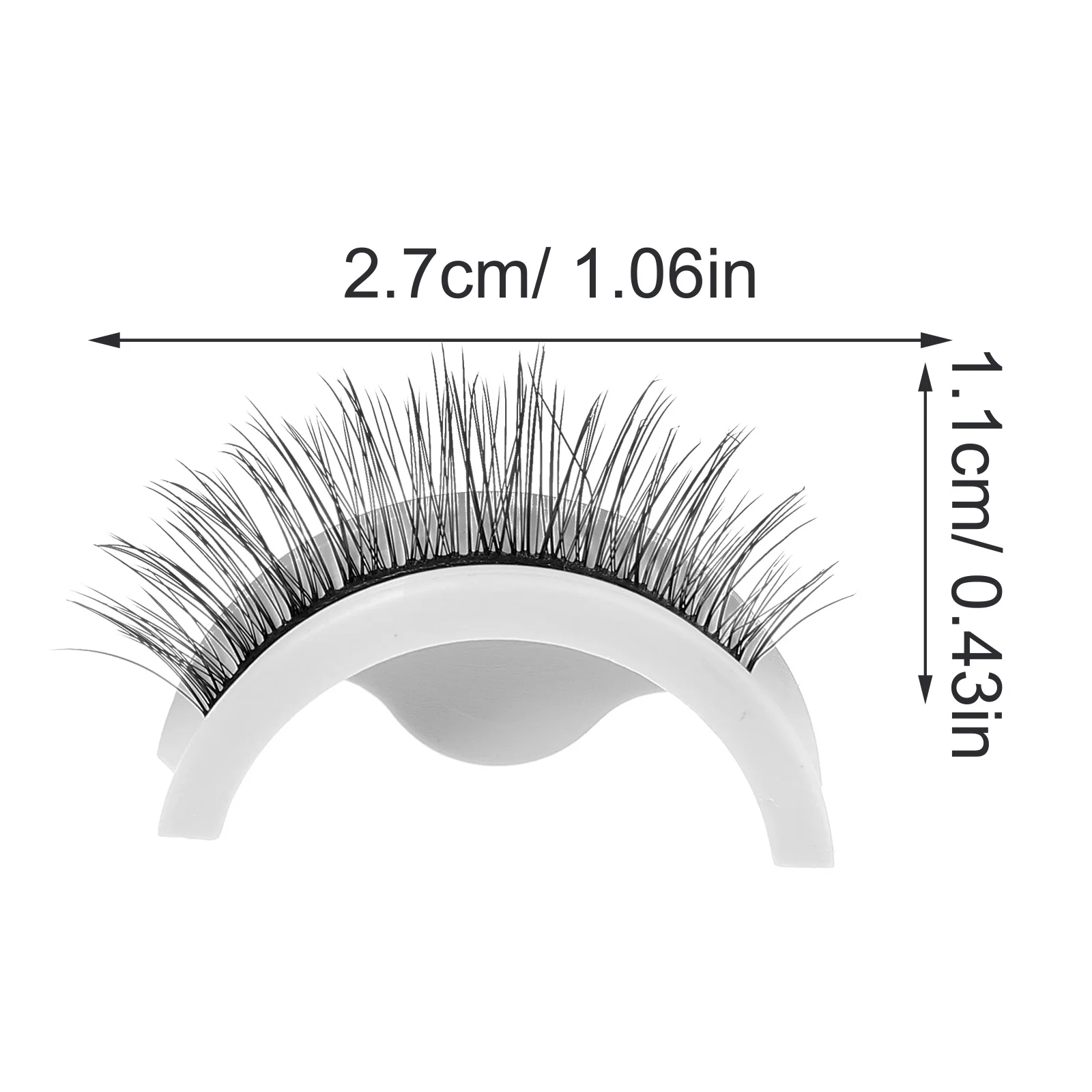 1 ペア自己粘着つけまつげナチュラル長持ちエクステンションまつげパーティーメイクまつげパック女性の目の装飾