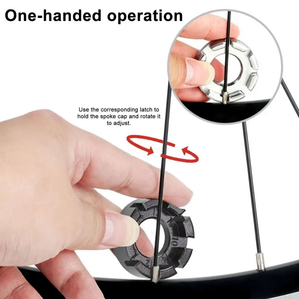 

Spoke Wrench Tool Chromium Molybdenum Steel Spoke Key Bike Spoke Wrench Nipple Tool Set for Adjusting Bicycle Wheel Tension