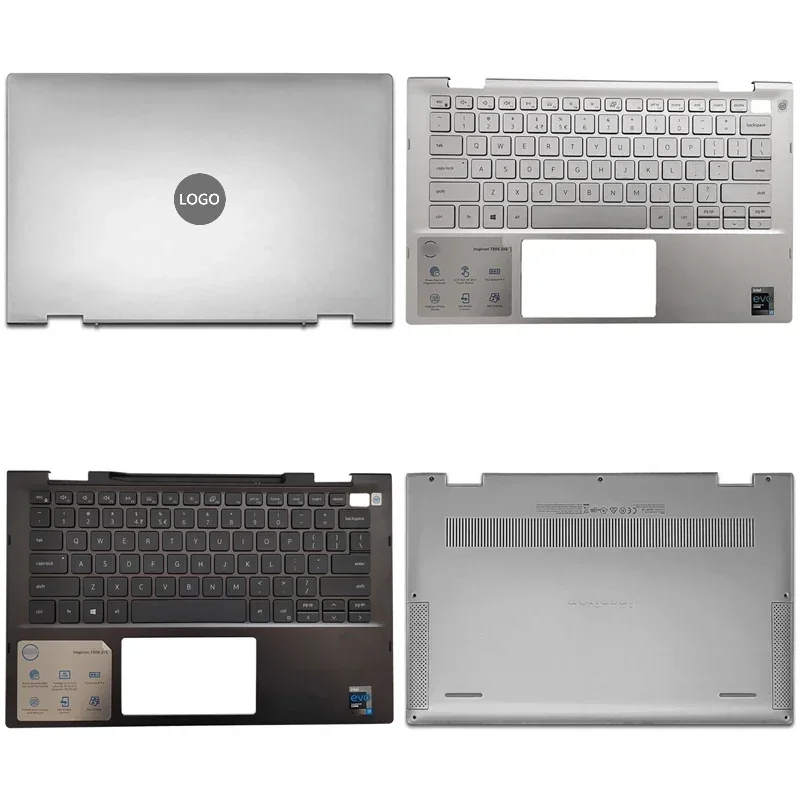 

New For Inspiron 13 7000 7306 2-in-1 Laptop LCD Back Cover Front Bezel Upper Palmrest Bottom Base Case Keyboard Hinges