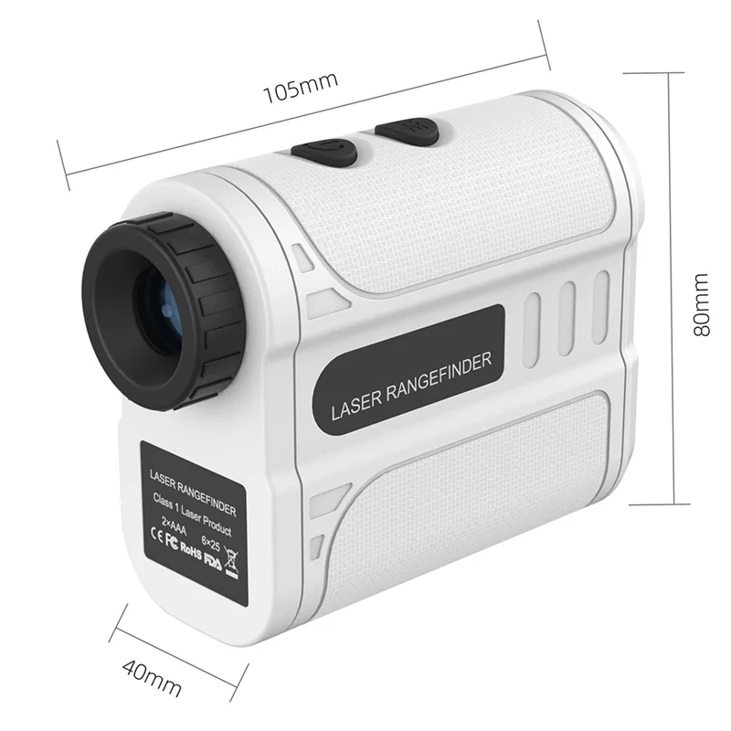 AA08-Golf Laser Rangefinder Outdoor 500M Telescope With Flag-Lock Slope Pin Distance Meter For Golfing Hunting Monocular