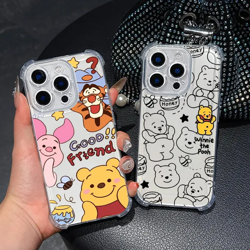 Disney Winnie Pooh Lovely Case For Samsung Galaxy A17 A37 A57 A07 A56 A26 A36 A06 A16 A55 A35 A25 A15 A05 A54 A52 A34 Soft Cover