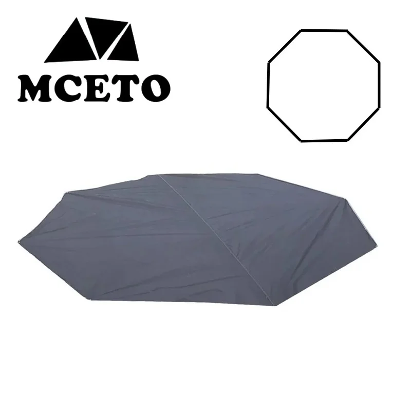 

2 Sizes Octagon Camping Mat Waterproof Oxford Cloth Ground Sheet Outdoor Picnic Blanket Pyramid Tent Mat Simple Awnings Shelter