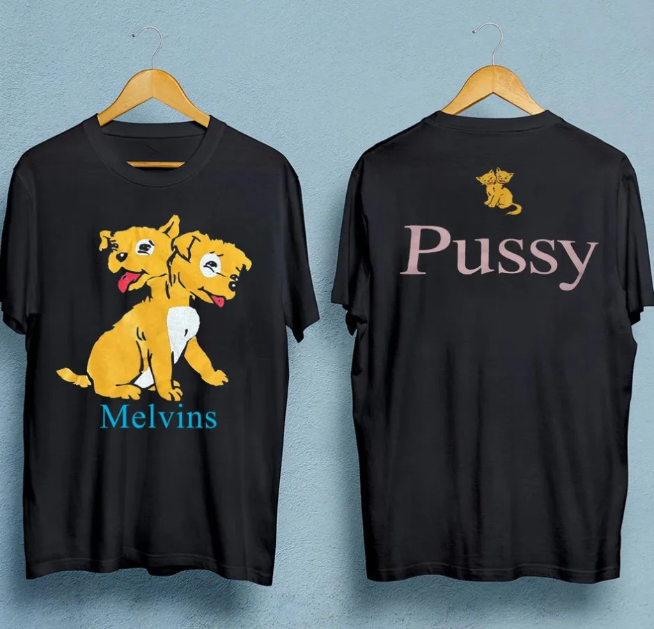 Summer Hot-selling 3D Printing Short Sleeves Vtg Melvins Band Pussy T-shirt