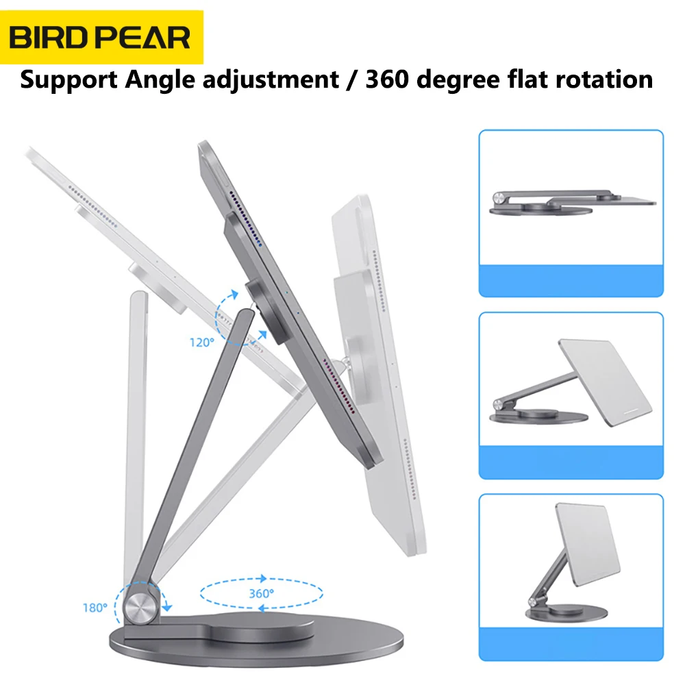 Składany Tablet stojak na biurko aluminium magnetyczny regulowany obrotowy uchwyt do Apple iPad Pro 11/12.9 cal powietrza 5/4th Gen uchwyt