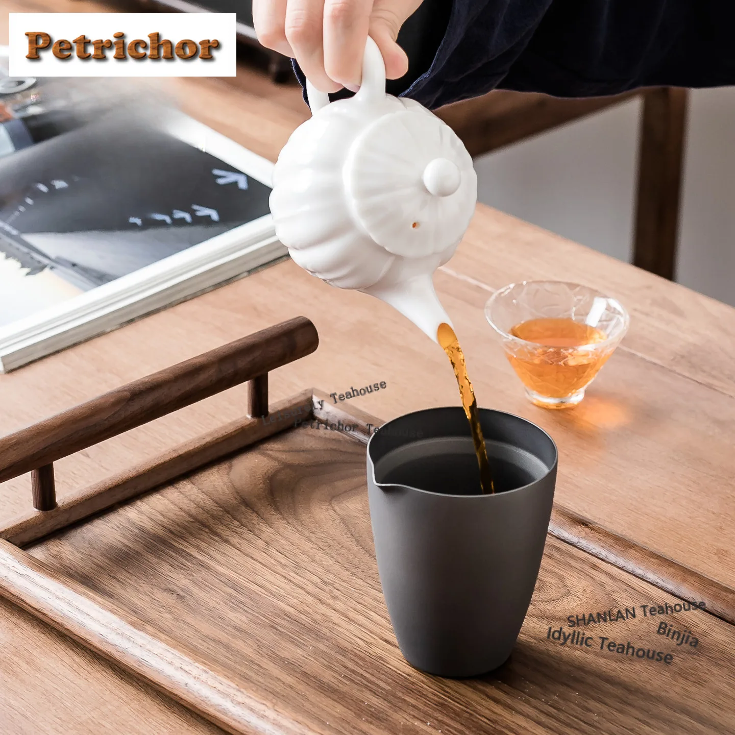 180ml Pure Titanium Tea Pitcher Pour Tea Fair Cup Serving Cup Cha Hai Dispenser Household Justice Cup Fair Mug Teaset Supplies