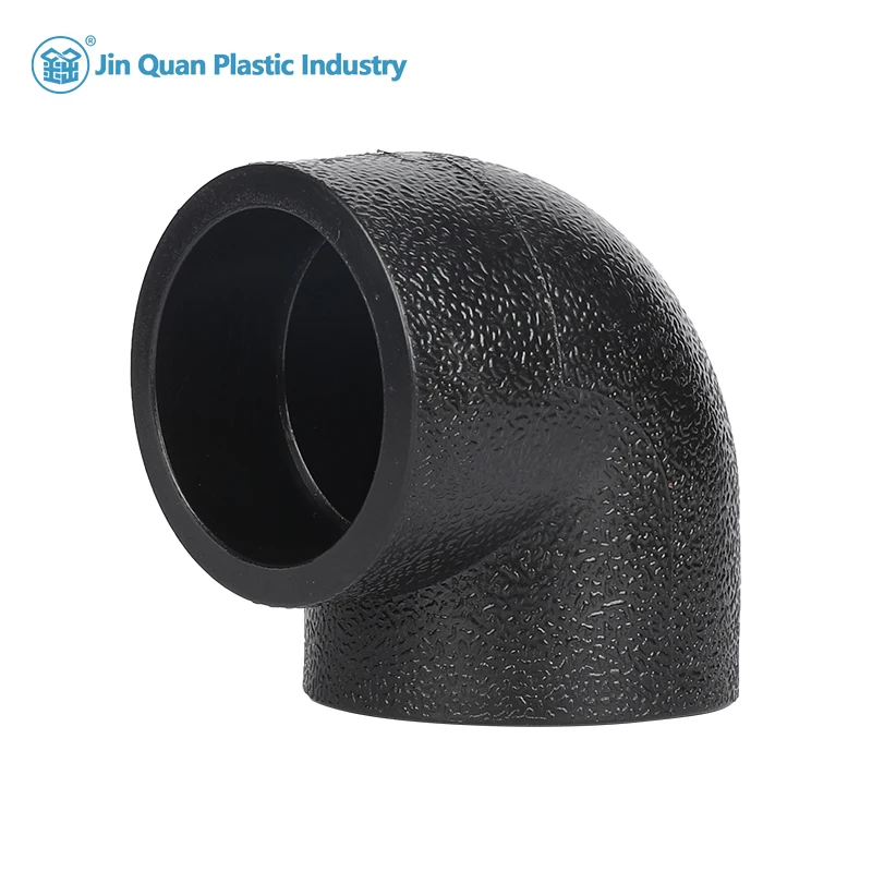 Electrofusión de fusión a tope personalizada PE100 45 °   90 °   Curva 90 mm 125 mm PN10 PN12.5 PN16 HDPE Codo de rosca interior