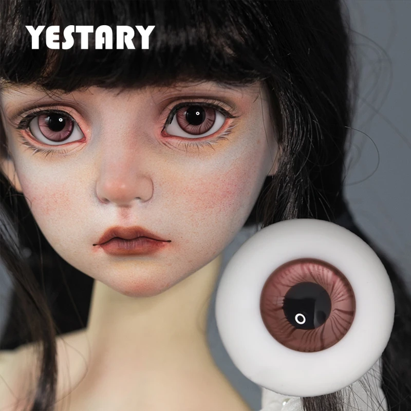 

YESTARY BJD аксессуары для кукол стеклянные глаза для 12 мм 14 мм 16 мм DIY модный глазный яблок фуксия Радуга для шарнирных игрушек подарки для девочек