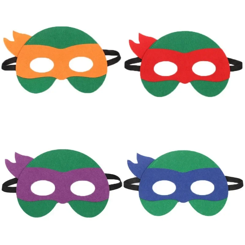 Teenage Mutant Ninja Turtles Mask Cartoon Halloween Felt Mask Anime Peripheral Party Carnival Decoration Photo Prop Supplies