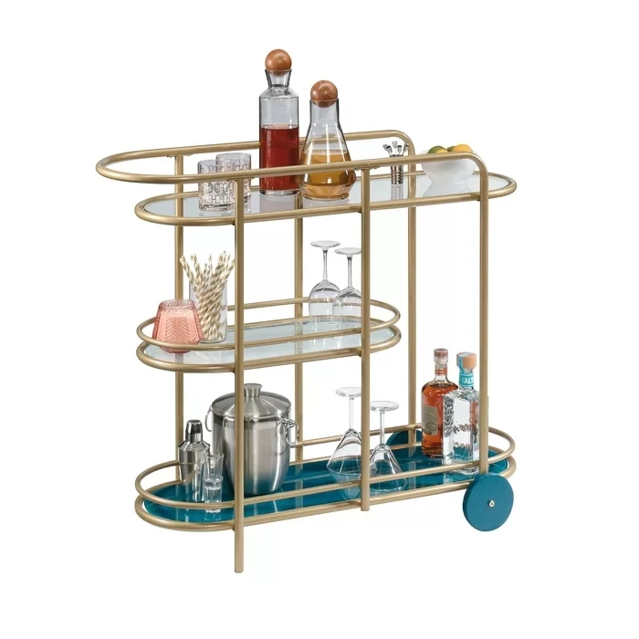 3-Tier Restaurant Design Food Stainless Steel Service Cart Removable Kitchen Cart Cart Furniture