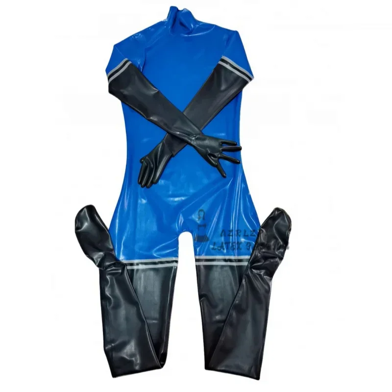 

Sexy Women Neck Entry Latex Catsuit Tight Bodysuit no Zipper