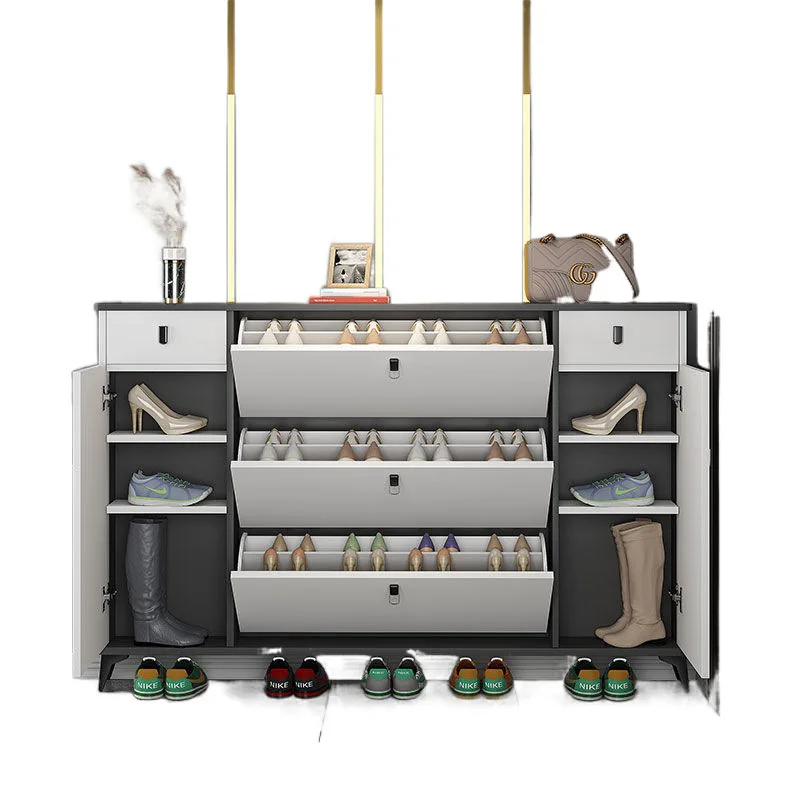 

Italian ultra-thin shoe cabinet, door against wall entrance, simple household storage cabinet