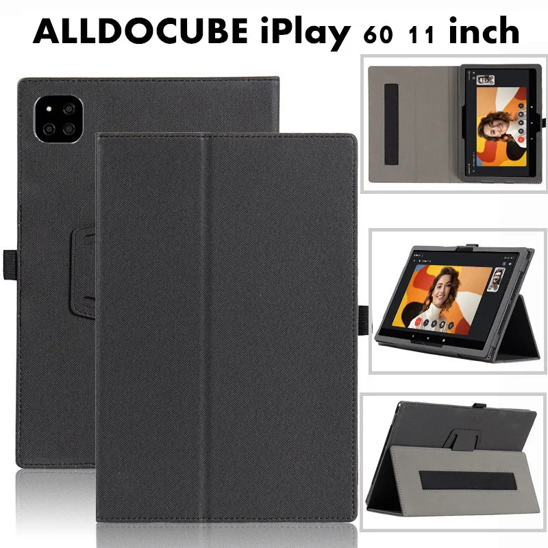 for ALLDOCUBE iPlay 60 iPlay60 11 inch Cover Flip Foldable Magnetic Leather Stand Full Body Protective Case With Hand Holder