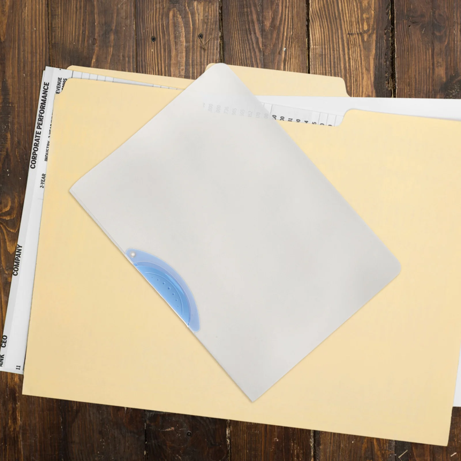 

5Pcs Clear Files Organizer A4 Plastic Lever Arch Folder for Desktop Document Storage Easy Access Stationery Supplies File Folder