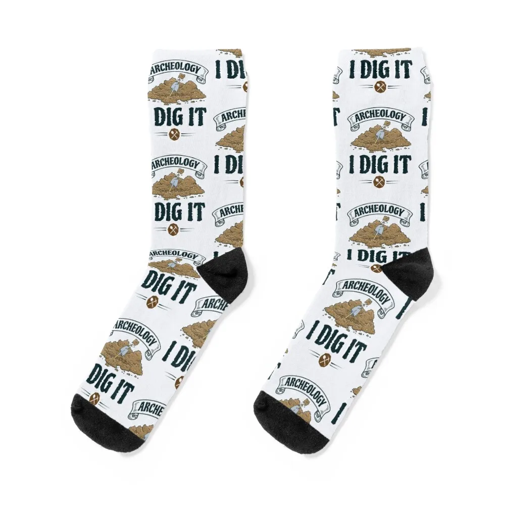 

Archeology I Dig It Archaeology Archaeologist Socks sport essential Thermal man winter Non-slip Socks For Man Women's