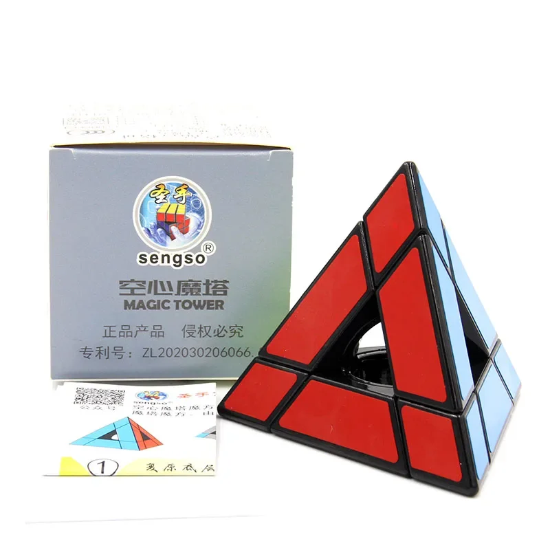 SengSo Void Hollow Tower 3x3x3 Pyramid Magic Cube ShengShou Neo Speed Twisty Puzzle Brain Teasers Antistress Educational Toys