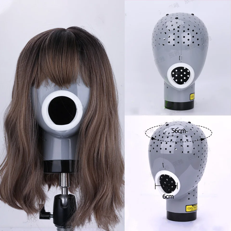 使いやすいウィッグヘッド乾燥装置、レースウィッグ頭皮キャップネットヘアドライヤー素材ウィッグディスプレイヘッドマネキンヘッドウィッグ
