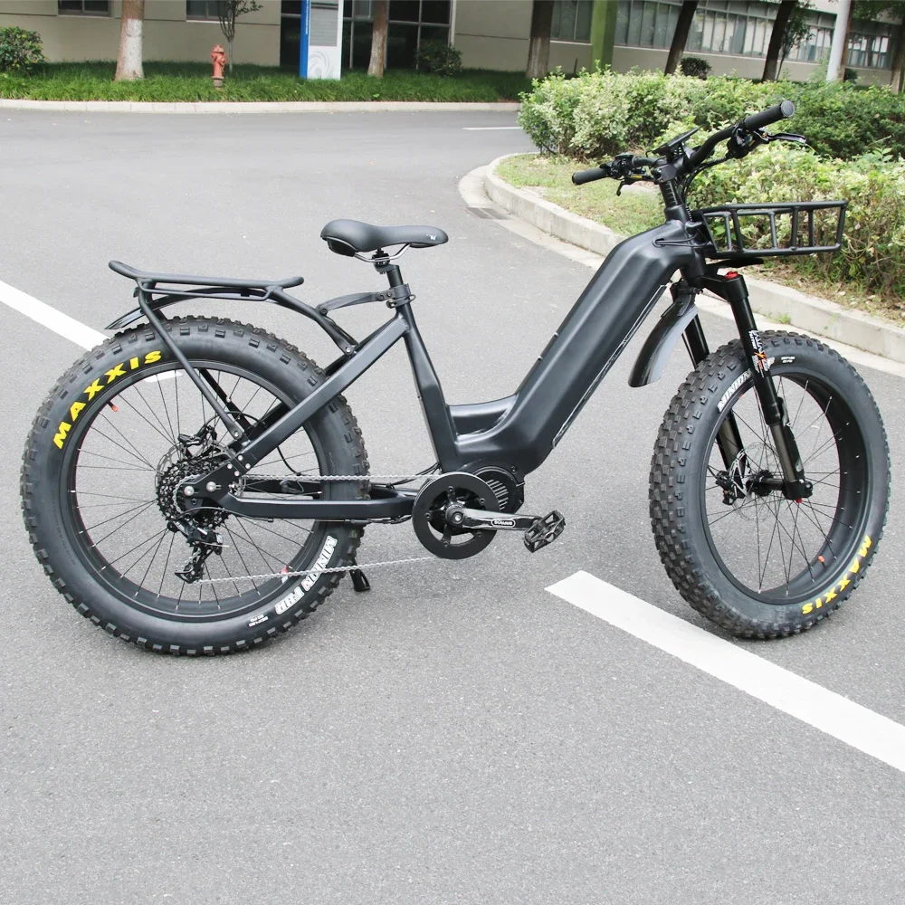 1500W All Terrain Offroad Ebike Bicycle Step Through Electric Bicycle with 26in Tire for Adults eBike