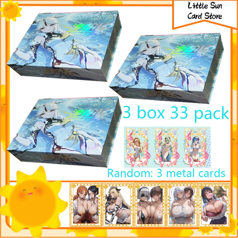 2025 mais novo meukashe lagoa completa de cartões de esguichos yi si onda 9 maiô biquíni festa booster caixa doujin hobbies presentes