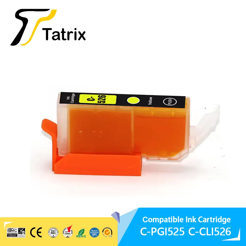 Tatrix PGI-525 PGI525 PGI 525 CLI-526 CLI526 CLI 526 Premium Color Compatible InkJet Ink Cartridge for Canon MG6150 Printer