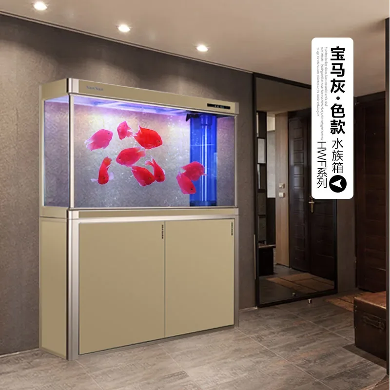 SUNSUN المناظر الطبيعية الكبيرة الفلفل الحار الأحمر أروانا خزان حوض السمك مبسطة أسفل تصفية خزان الأسماك HWF #3