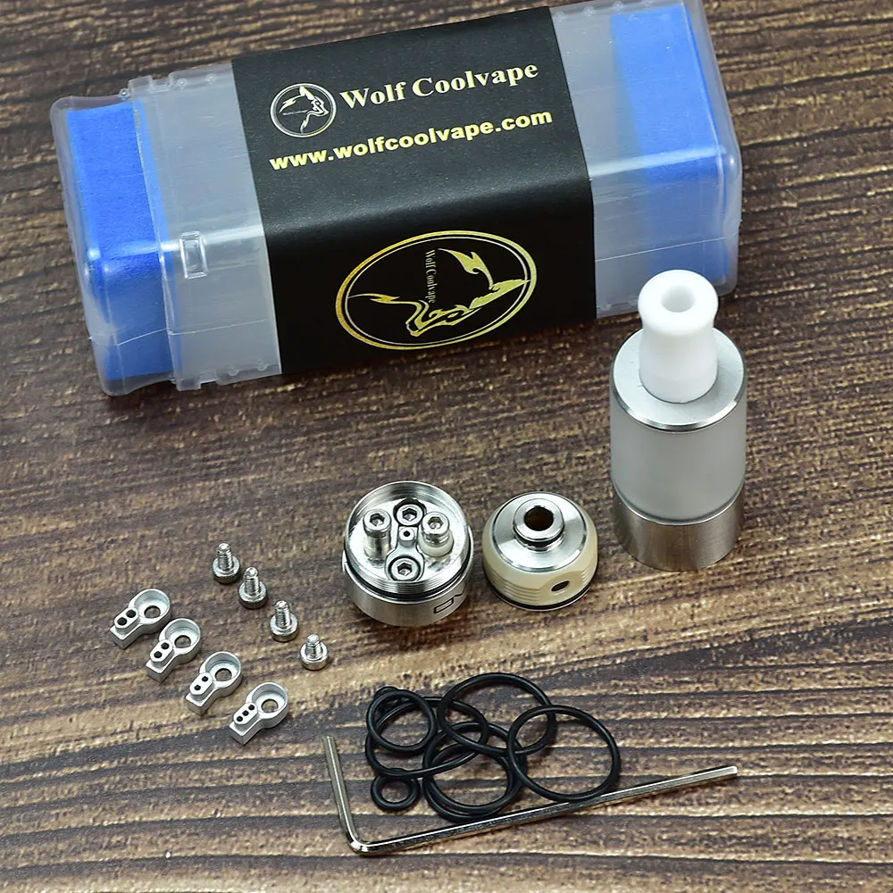 Dvarw 16 هيئة الطرق والمواصلات MTL خزان واحد لفائف هيئة الطرق والمواصلات مع AFC 16 مللي متر 2 مللي 316SS Vape هيئة الطرق والمواصلات قابلة لإعادة البناء رذاذ VS فلاش e بخار Vs المزدوج هيئة الطرق والمواصلات الصغيرة