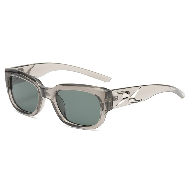 Occhiali da sole quadrati donna uomo occhiali da sole incredibili sfumature verdi Designer di lusso di marca Vintage Retro UV400 Oculus Femme Gafas