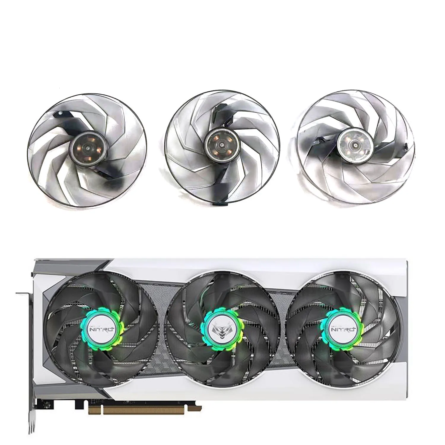 

Вентилятор 95 мм FD10015M12D 12 В 0,45 А RX6750 XT GPU подходит для Sapphire Radeon RX6950XT 16G D6 Ultra Platinum Polar Special Edition