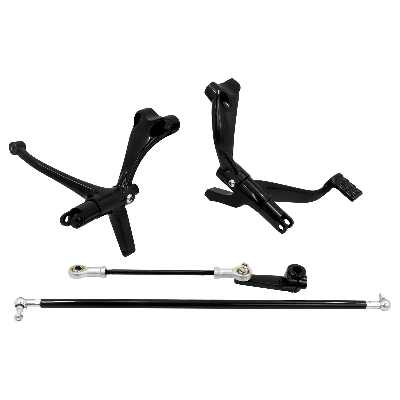 Motorcycle Forward Controls Linkage Levers Kits For Harley Sportster Iron XL883 1200 72 Custom SuperLow 04-Up Without Footrest