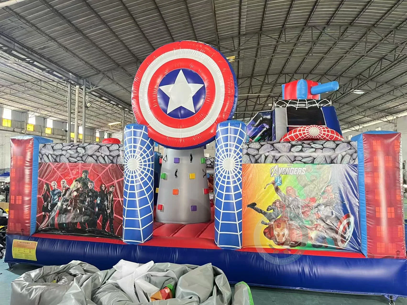 super hero bounce house castle inflatable castle indoor playground bounce house for kids