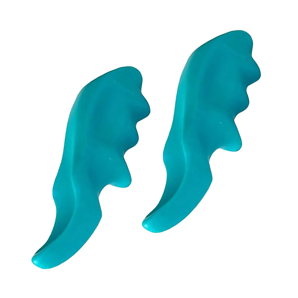 

2 Green Mini Thumb Massagers Durable Plastic Ergonomic Design Comfortable Grip Travel Home Use Back Massage Relaxation Tool