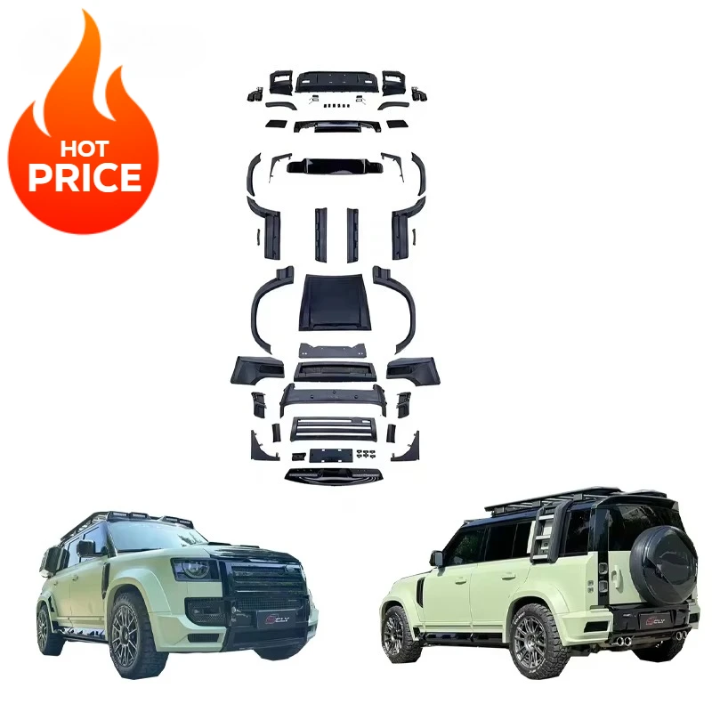 Hot Sale! Car Bumpers Body Kit for 2020-2024 Land Rover Defender - Upgrade Wide Body Kit with Front/Rear Bumpers