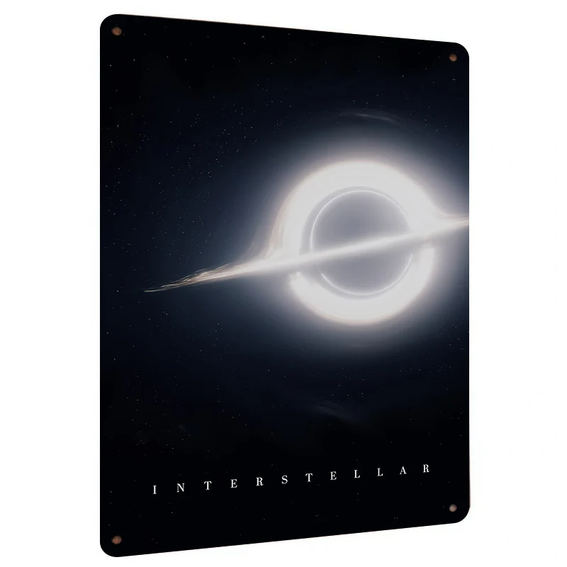 Interstellar Black Hole Accretion Disk Metal Wall Art HD Print Living Room Study Decor Home Decorations