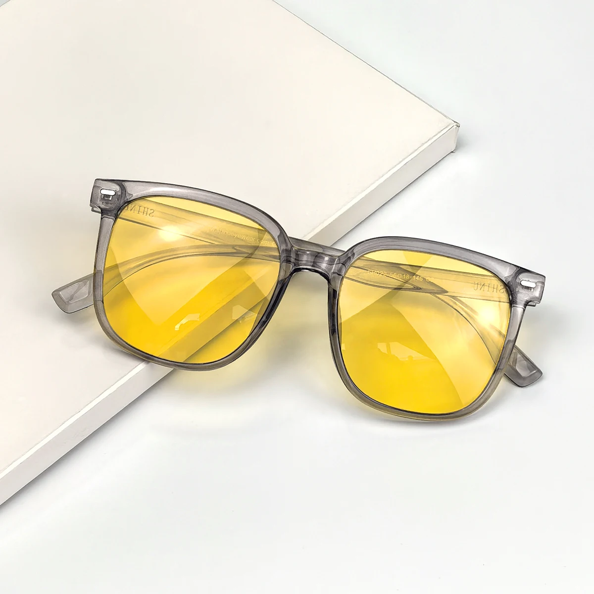 

SHINU прогрессивные очки ночного видения, мужские ацетатные очки, очки для ночного вождения, блокирующие линзы синего света для офисной работы