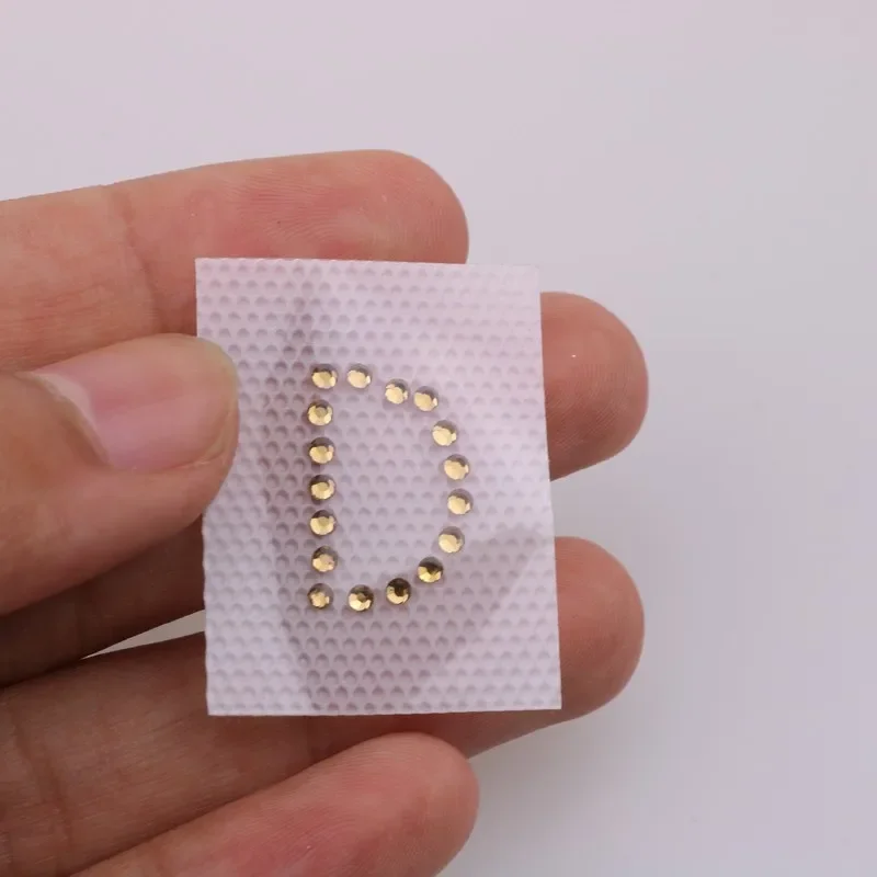 1.5cm A-Z Alphabet Pattern DIY Hot Fix Rhinestone English Design Letter Mixed Heat Transfer Diamond Stone Motif