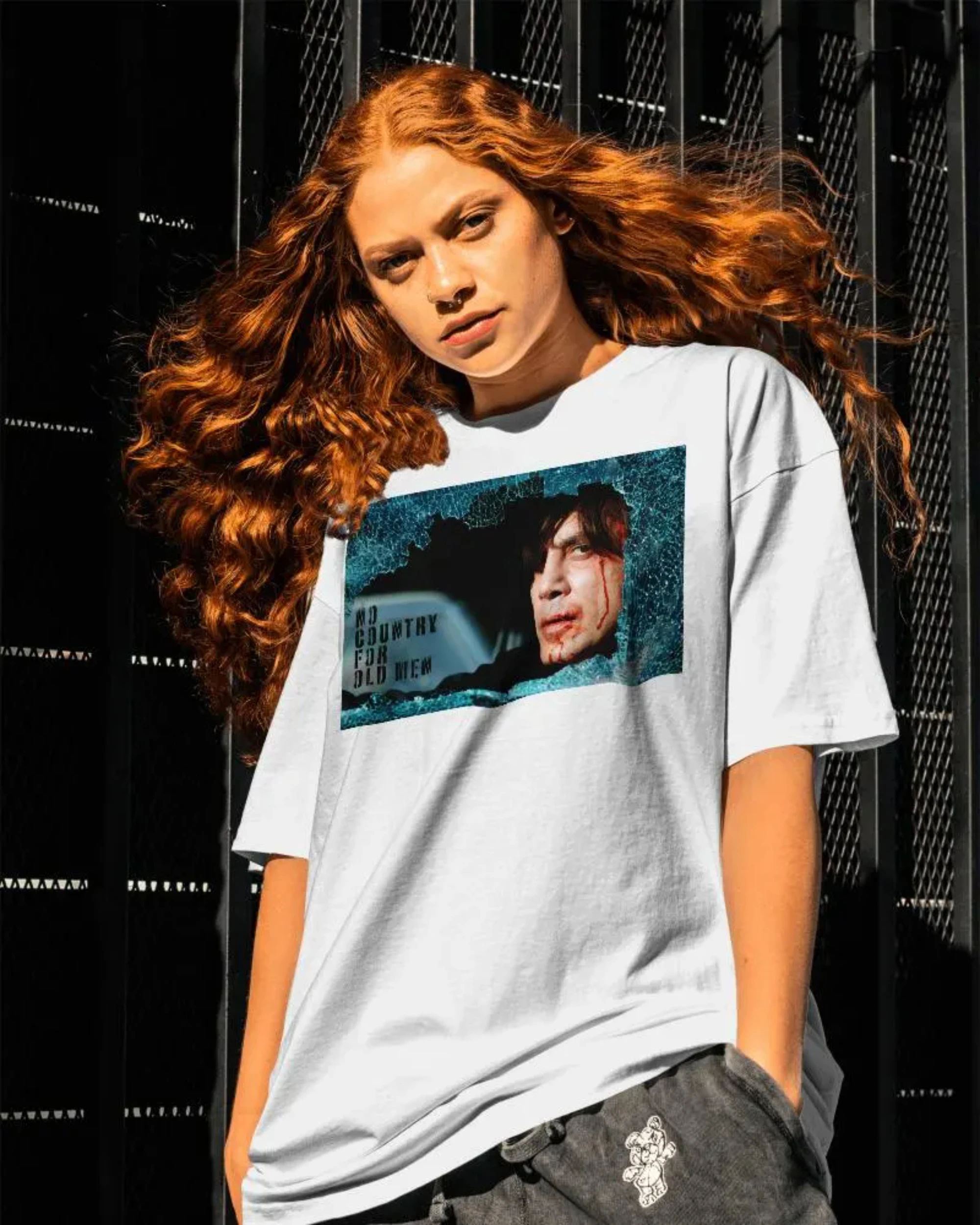 

Женская футболка с принтом фильма «Нет страны для стариков», модная весенне-летняя футболка из чистого хлопка, нейтральная футболка с короткими рукавами