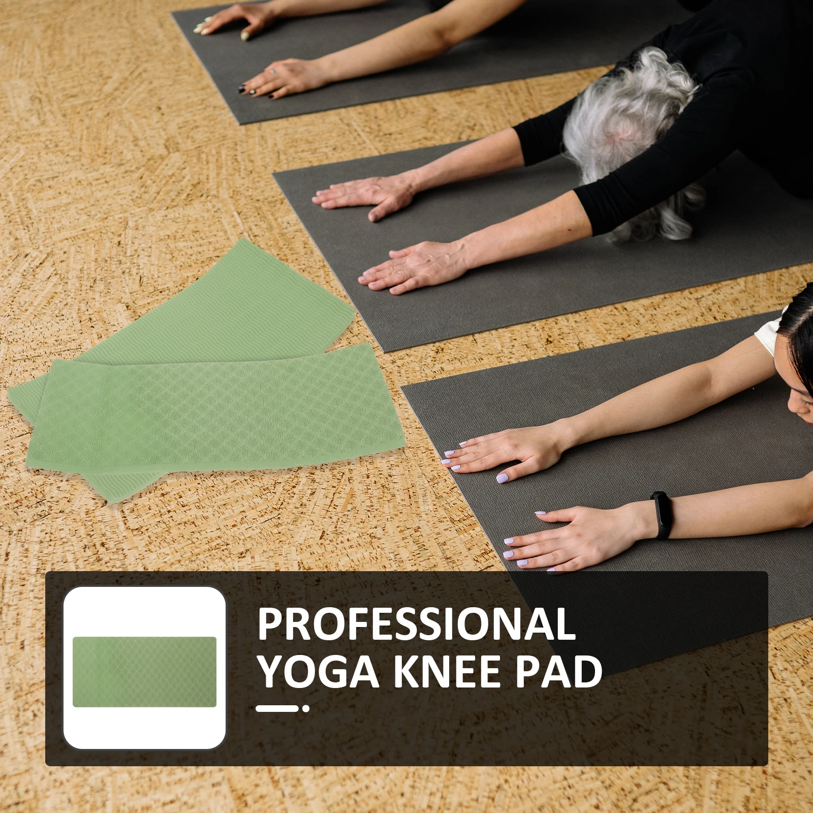 

1 Pair Multi-Function Yoga Knee Pads Cushion Anti-Skid Pads for Fitness Exercise Pilates Balance Support Workout Mat