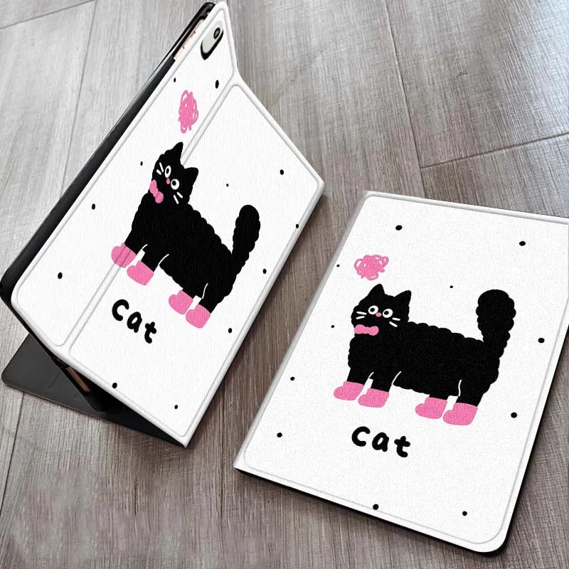 

Cat Dog Polka Creative Patter For iPad Pro 7 8 9 Gen 2 11 13 5th 6th 10th 11th M5 M4 12.9 10.9 10.2 Inch 2024 2025 Tablet Case
