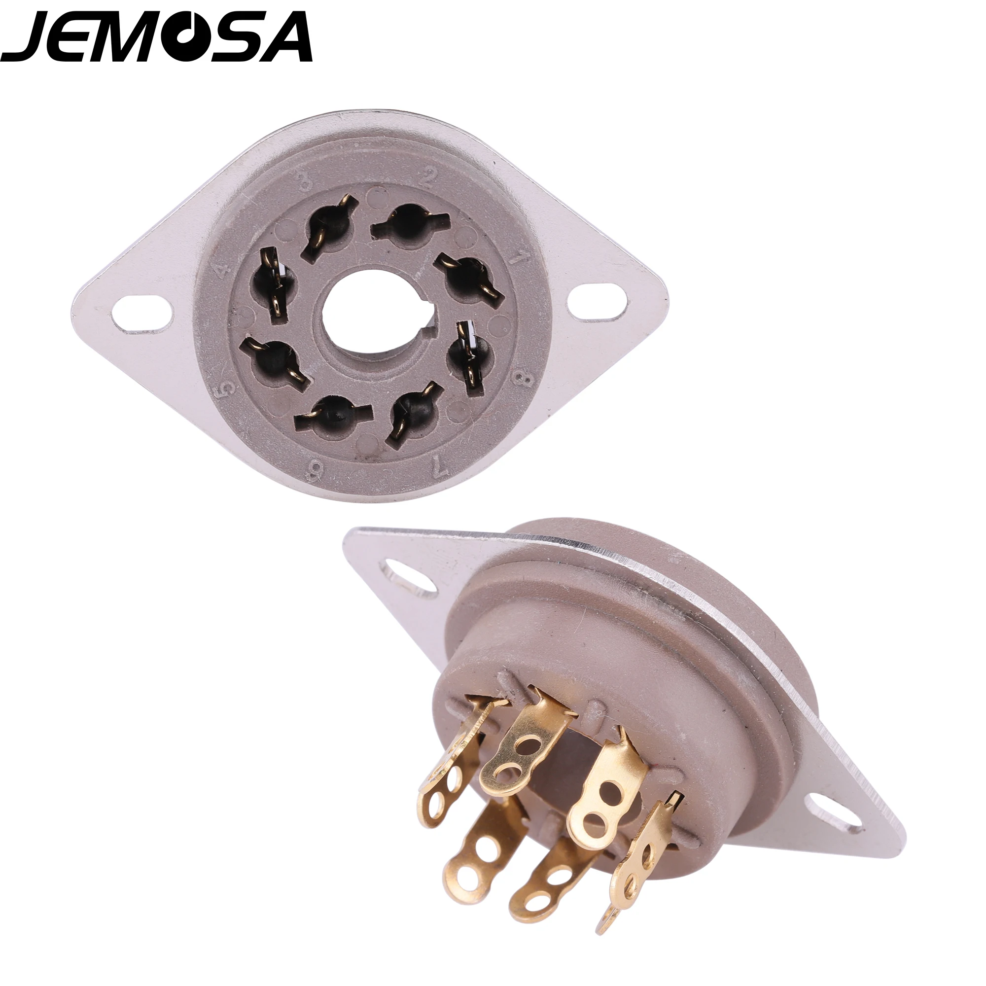 Bakelite 8Pin ซ็อกเก็ต GZS8-F2วาล์วหลอด KT88 6SN7 6V6 6L6 EL34 6550 6N8P 5881 5U4G สูญญากาศ HIFI เครื่องขยายเสียง