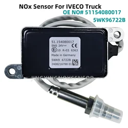 Sensor do óxido de nitrogênio Nox para o caminhão do homem, 24V, 5WK96722B, 5WK9 6722B, 51154080017, 5WK96722B, 51154080017, original