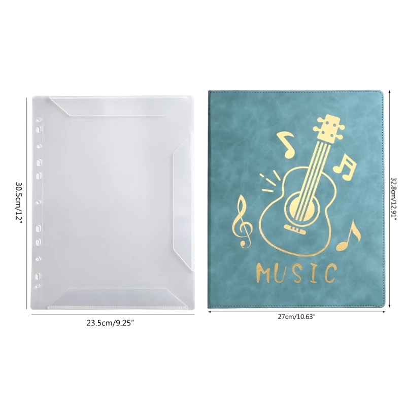 Carpeta partituras Piano, soporte para hojas música, carpeta almacenamiento documentos, carpeta cartera,