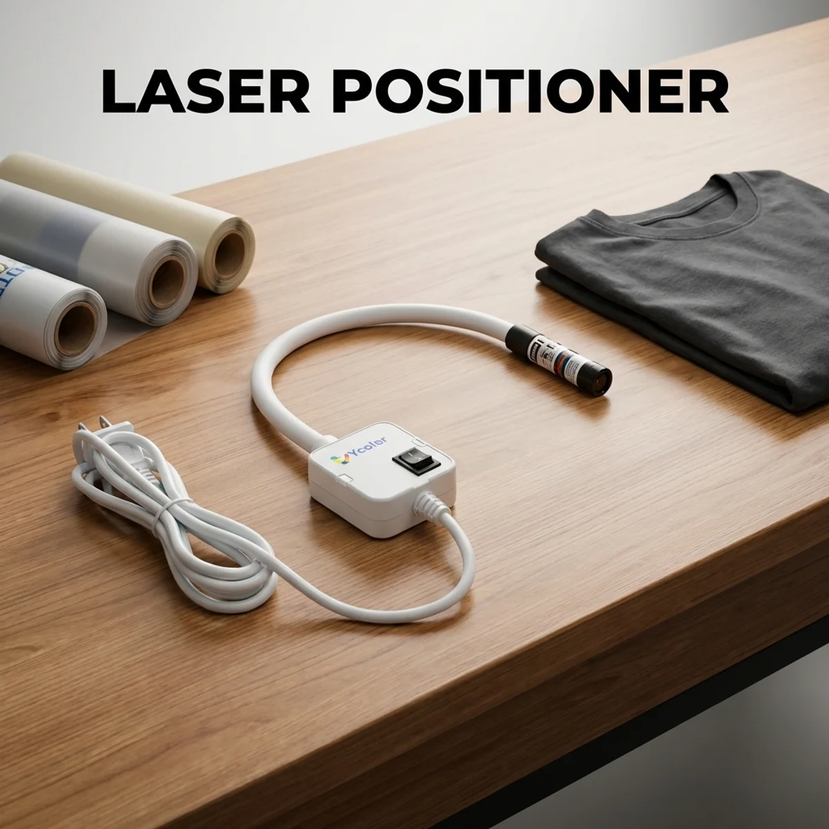 DTF Laser Locator Infrared Ray Positioner Magnetic Heat Press Sublimation Positioning Device Flexible Metal Hose 100MW