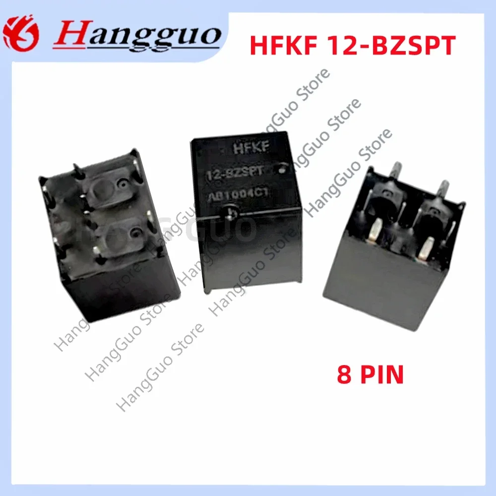 2PCS 5PCS/Lot Original HFKF 12-BZSPT 12VDC 8PIN center control window lift 8-pin relay two group conversion HFKF-T 12-BZPT