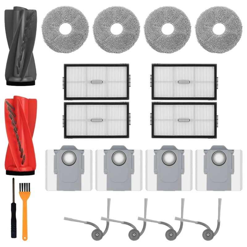 B98A-For Roborock Saros 10R Robot Vacuum Cleaner Accessory Set Replacement Components
