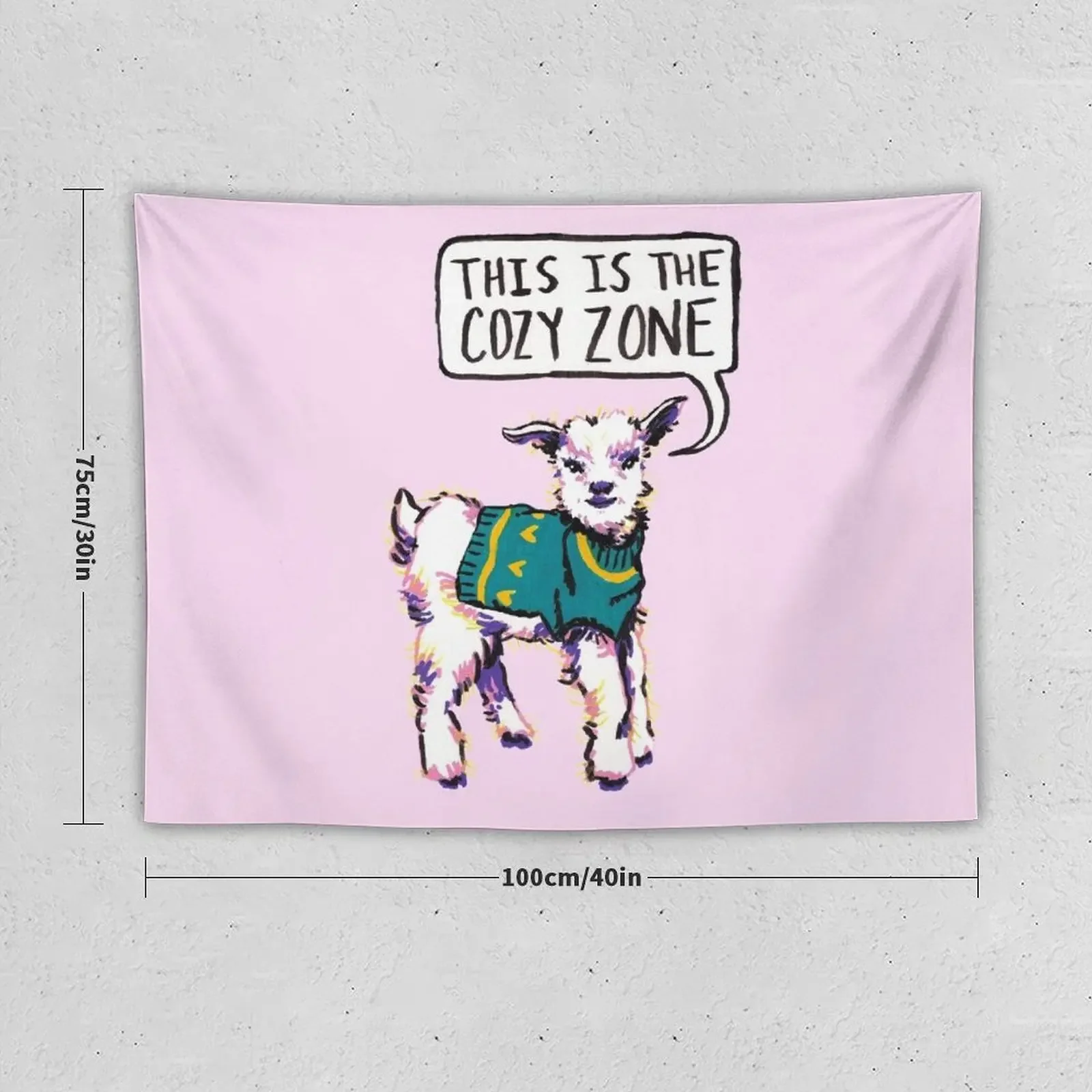 This is the cozy zone (Pink Variation) Tapestry Things To Decorate The Room Custom Tapestry