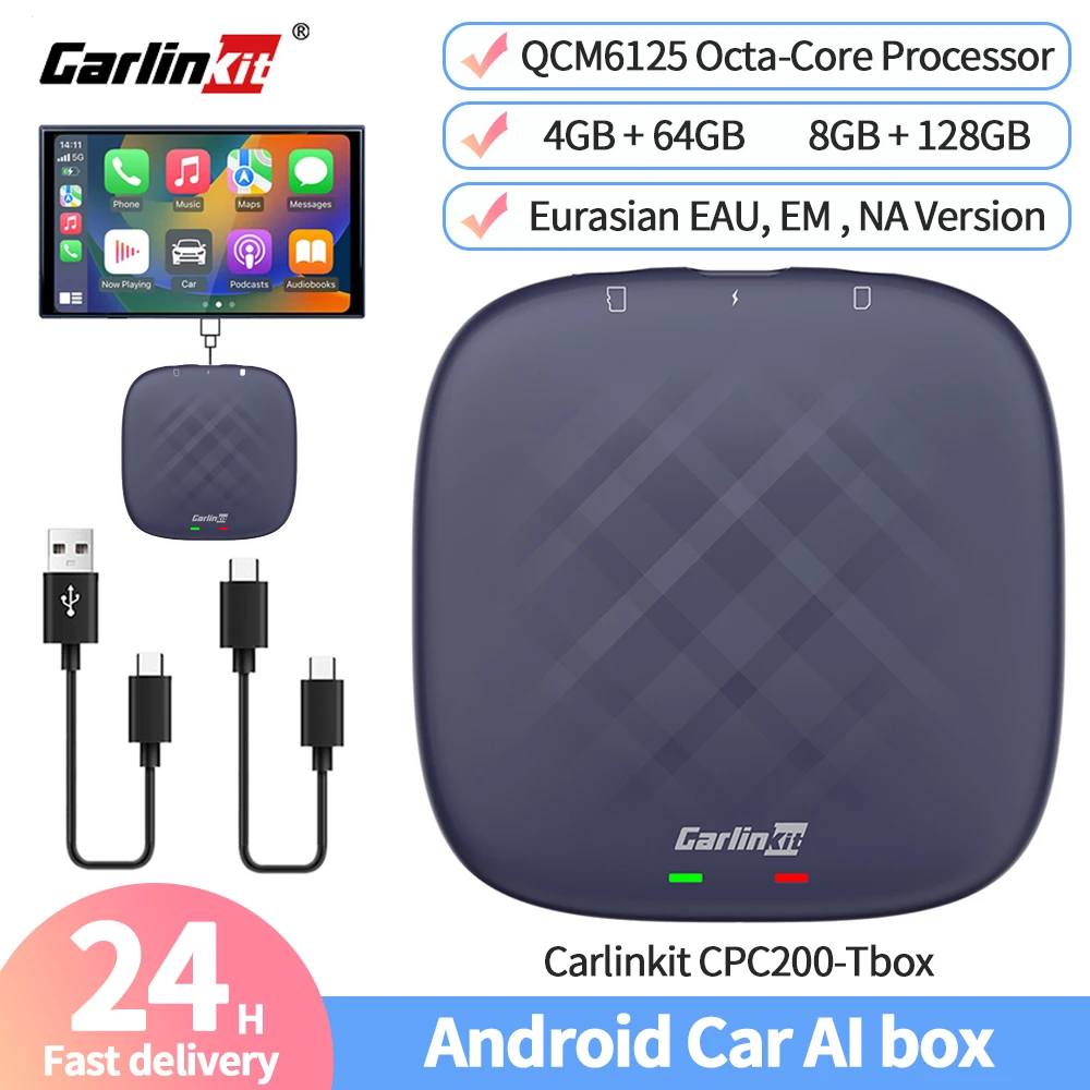 Carlinkit CPC200-Tbox Smart Box Android 13.0 AI TV Box Wireless