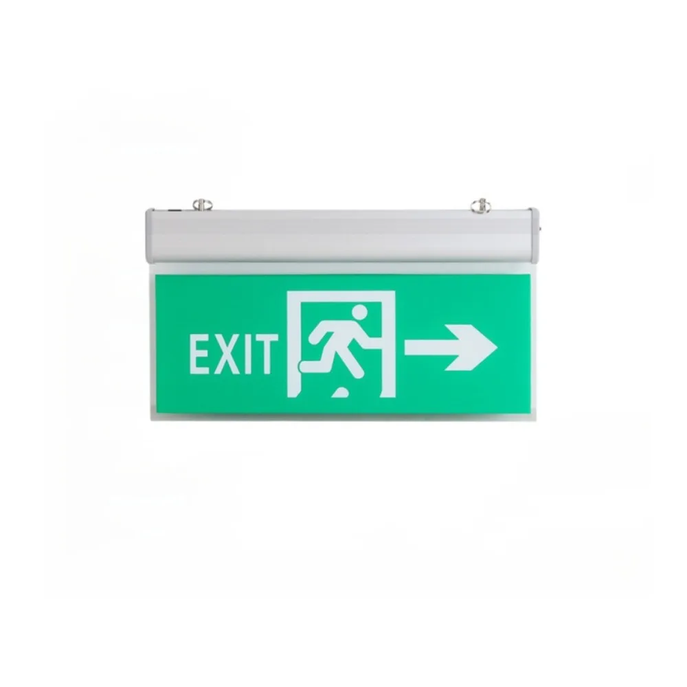 

110-240V Commercial LED Emergency Sign Lamp Green Bulb Safety Security Light Left Right Exit Sign Neon Light School