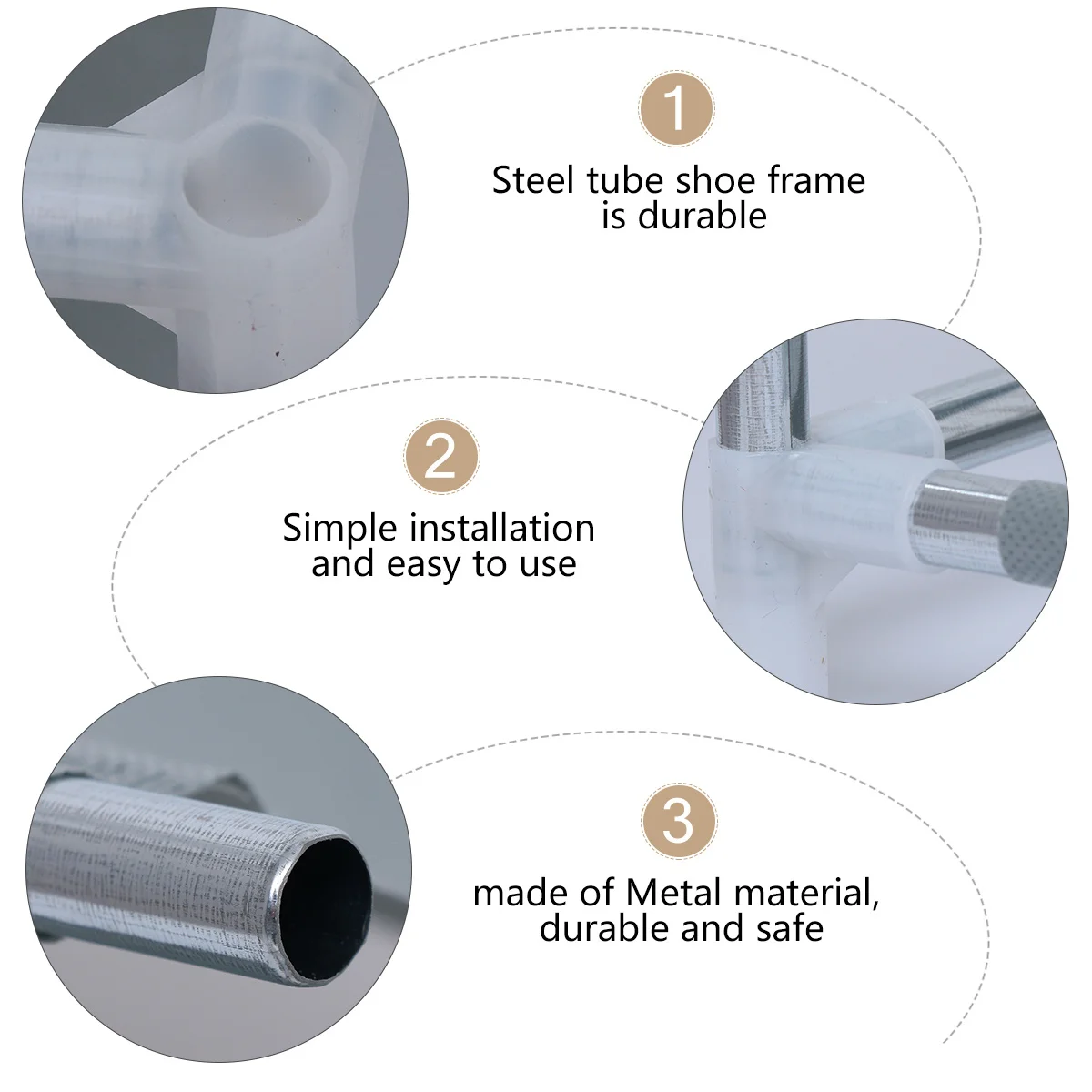 

Bedroom Under Bed Shoe Rack Steel Tube Frame Space Saving Shoes Storage Organizer Metal Shoe Shelf