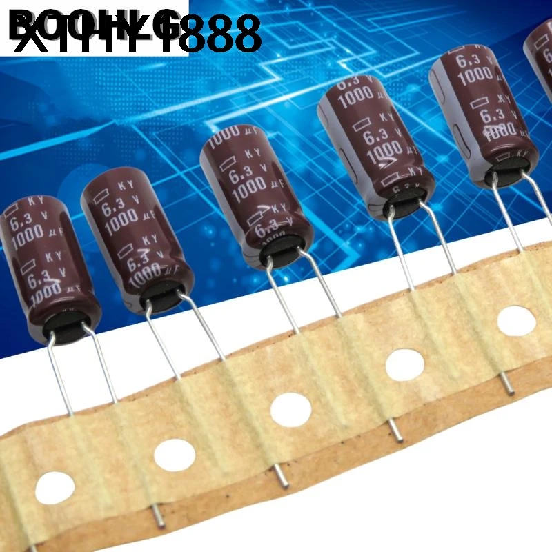 10PCS 1000UF 6.3V NCC black diamond capacitor 6.3V 1000UF 8X16 KY high frequency low resistance